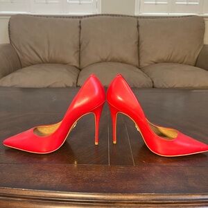 Carrano Red Leather Pumps